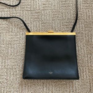 CELINE Mini Clasp Bag in Black